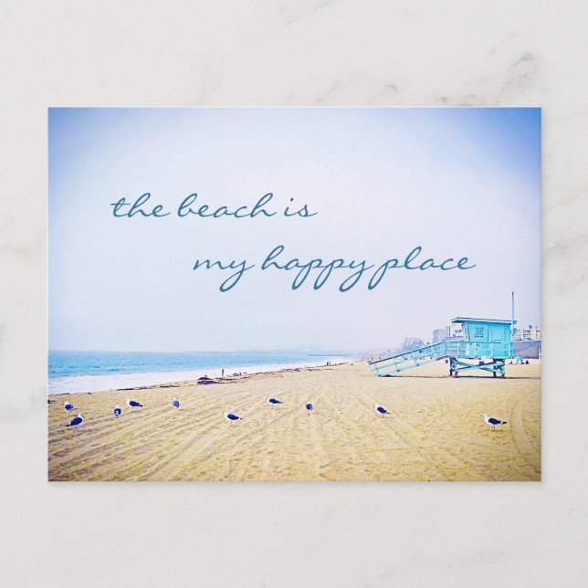 Postal Beach is my Happy Place Script California Vacation (Anverso)