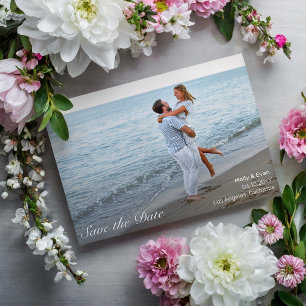 Postal Beach Romance Photo Wedding Save the Date