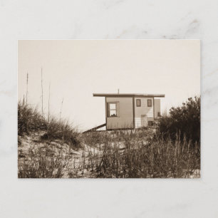 Postal Beach Shack en Sepia