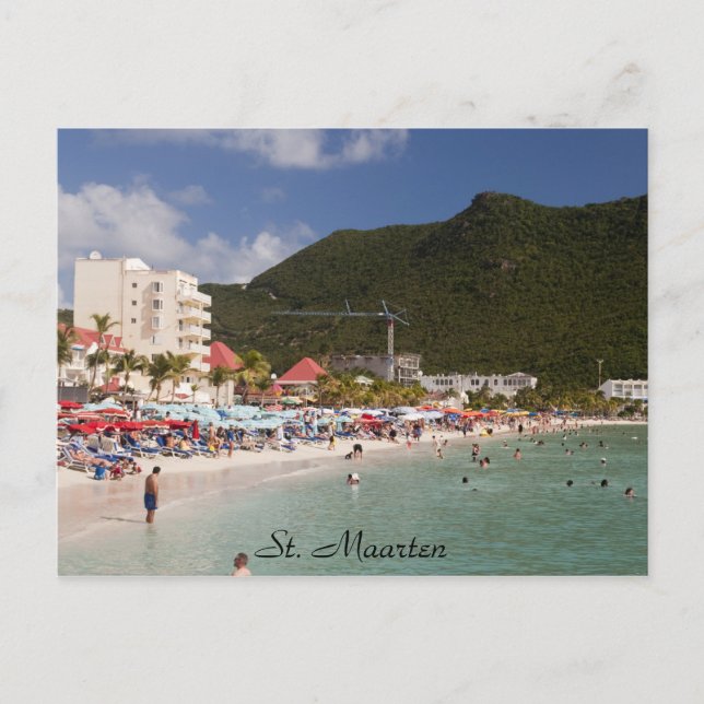 Postal Beach St. Maarten, St. Maarten (Anverso)