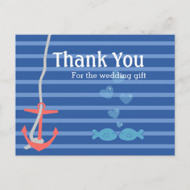 Postal Beachy Anchor Gracias