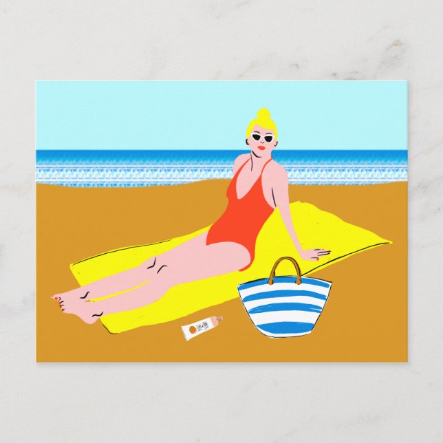 Postal Beachy Keen - Amarillo (Anverso)