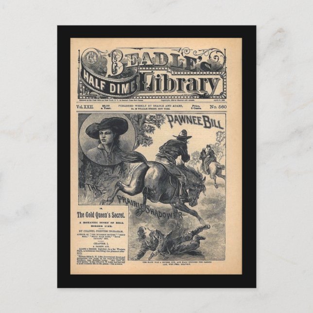 Postal Beadles Half Dime Library Vol XXII No 560 1888 (Anverso)