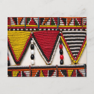 Postal Beadwork tribal masái