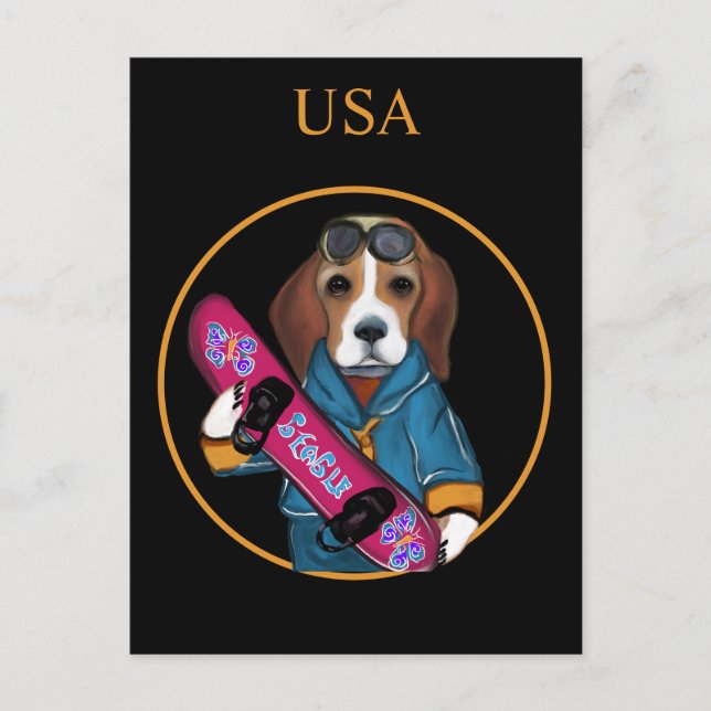POSTAL  BEAGLE (Anverso)