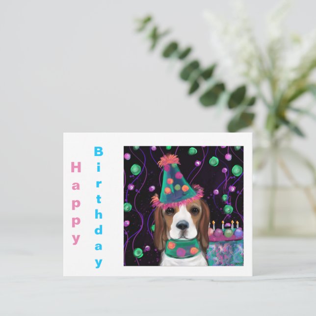 POSTAL BEAGLE (Anverso de pie)