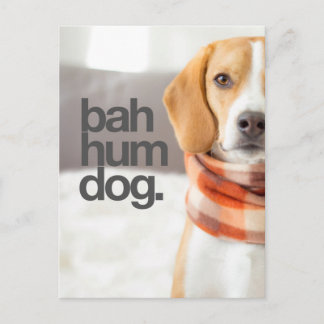 Postal Beagle "Bah Hum Dog"