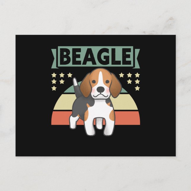 Postal Beagle | Beagles dueños de perros (Anverso)