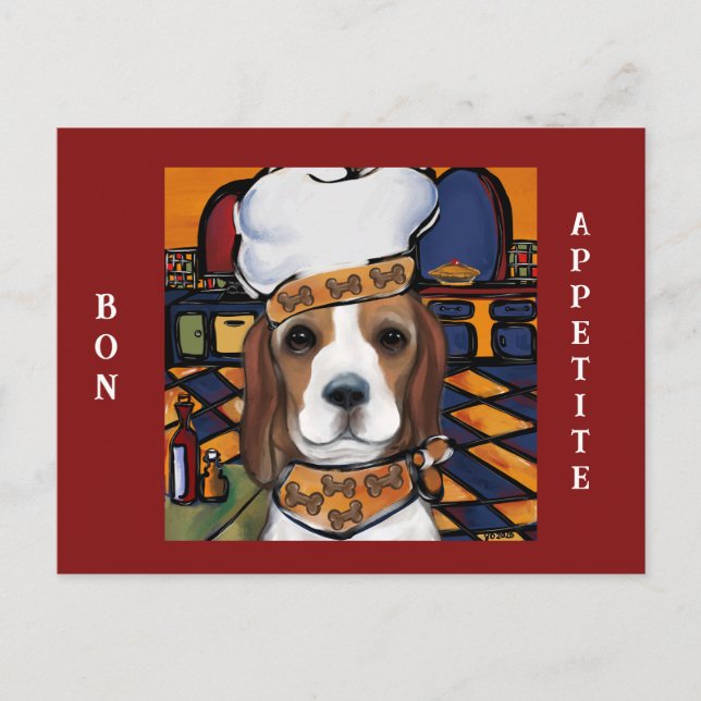 Postal Beagle Chef (Anverso)