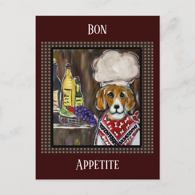 POSTAL BEAGLE CHEF (Anverso)