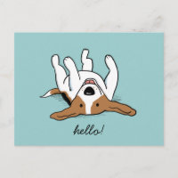 Beagle de Personalizado lindo con texto de Persona