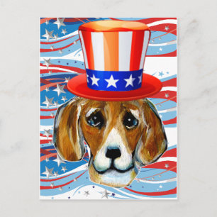 Postal Beagle del 4 de Julio