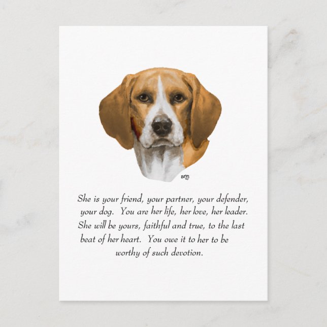Postal Beagle Keepsake (Anverso)