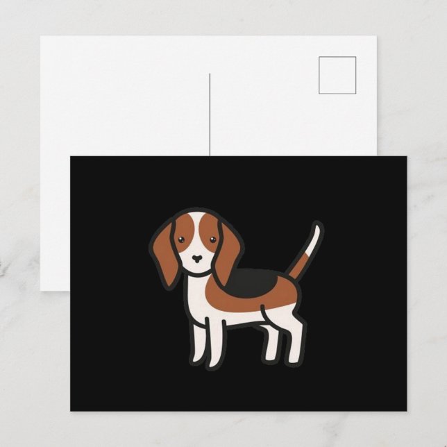 Postal Beagle New Personalizado (Anverso / Reverso)