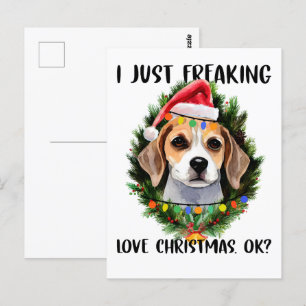 Postal Beagle, sólo me asusta el amor de los Navidades, N