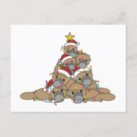 Beaker Christmas Tree Funny Navidades Postcard