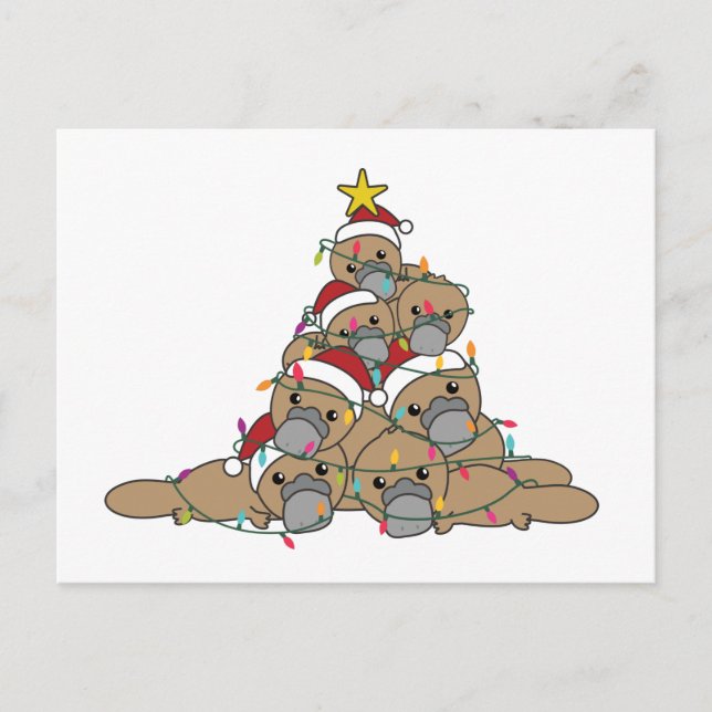 Postal Beaker Christmas Tree Funny Navidades Postcard (Anverso)