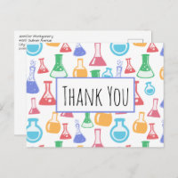 Beakers and Flask Science Pattern Gracias