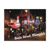 Beale Street, Memphis, escena nocturna de Tennesee