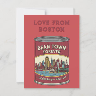 Postal Bean Town Forever Boston