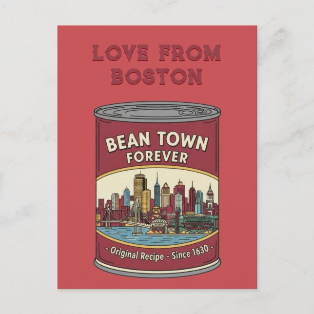 Postal Bean Town Forever Boston (Anverso)