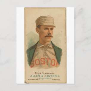 Postal Beaneaters de Boston de John Clarkson 1887