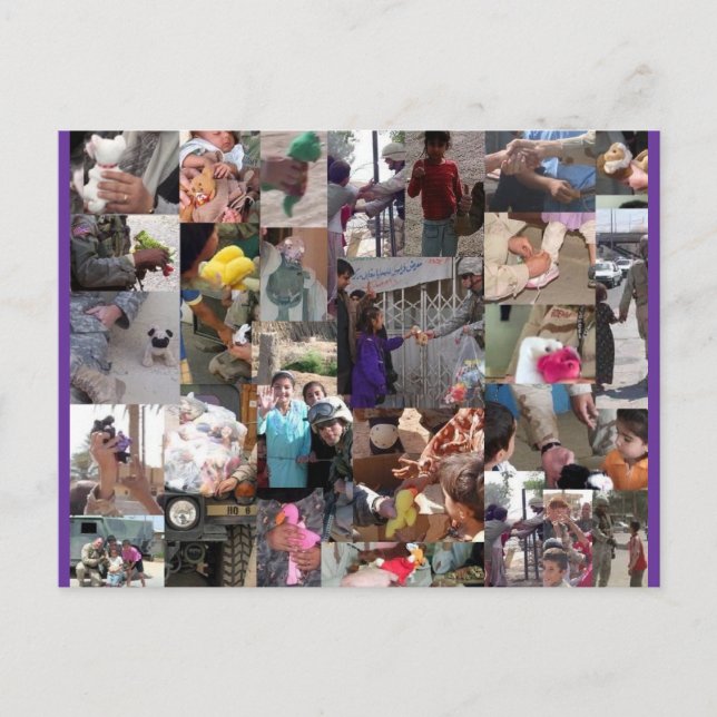 Postal Beanies Para Nuestras Tropas (Anverso)