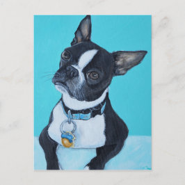 Postal Beans the Boston Terrier Painting