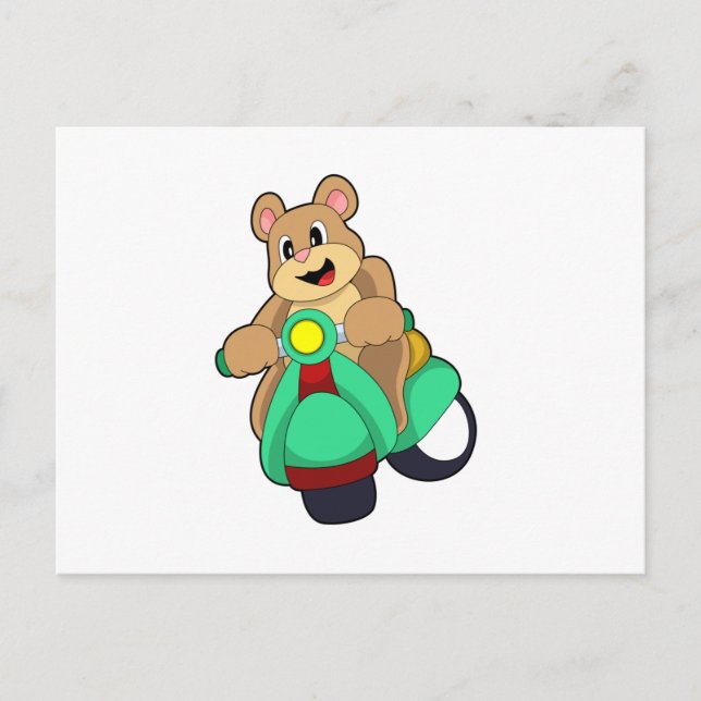 Postal Bear as Biker with Scooter.PNG (Anverso)