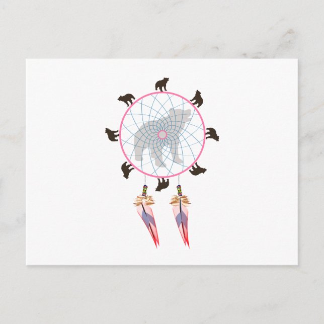 Postal Bear Dream Catcher (Anverso)