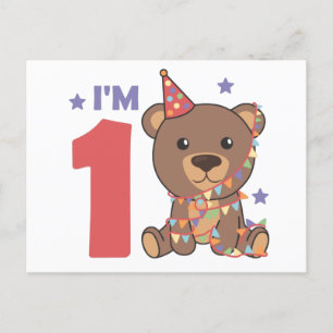 Postal Bear For The First Birthday For Children 1 Year Po