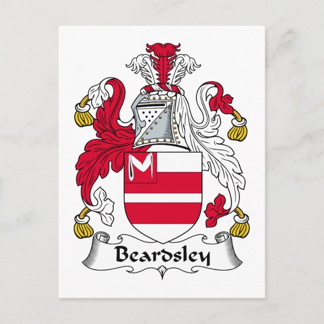Postal Beardsley Family Crest (Anverso)