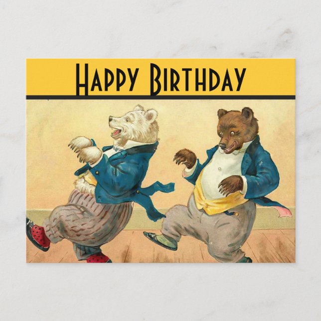 Postal Bears Happy Birday (Anverso)