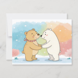 Postal Beary Best Friends