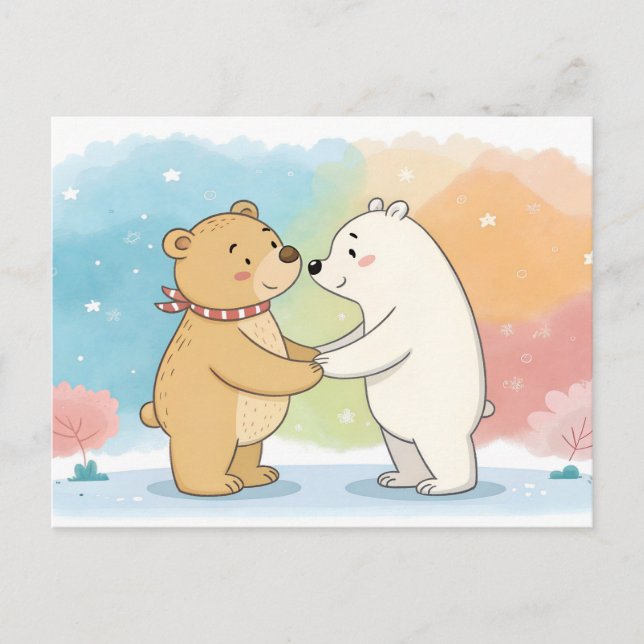 Postal Beary Best Friends (Anverso)