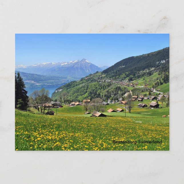 Postal Beatenberg Suiza (Anverso)