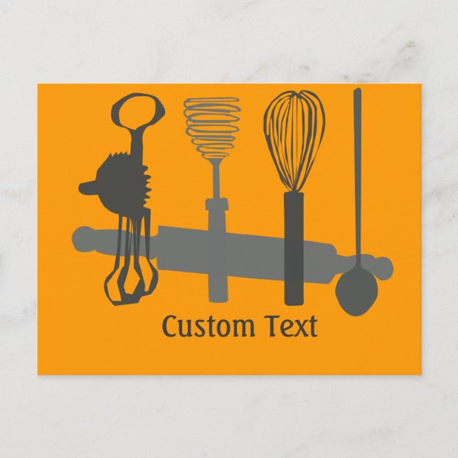 Postal Beaters de huevo de época cuchara y diseños de pin (Anverso)