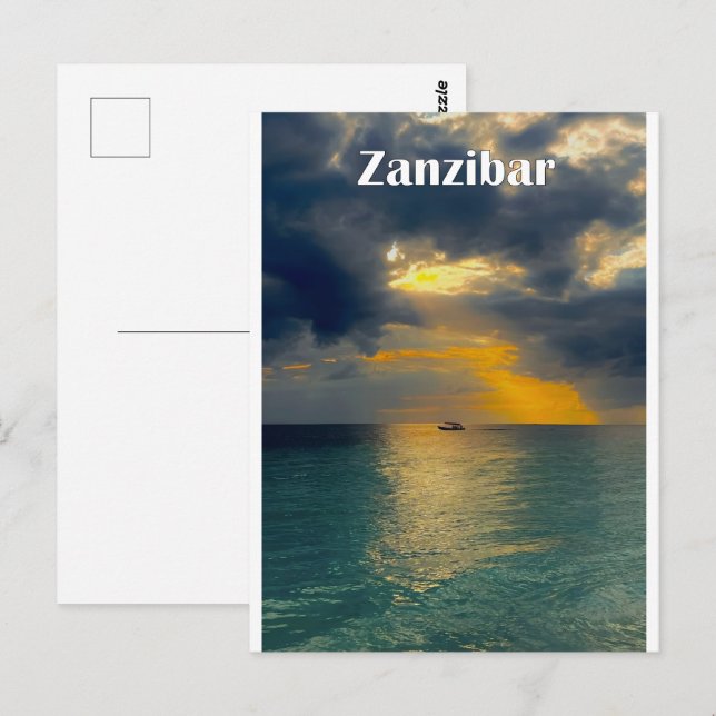 Postal Beatiful landscape of Zanzibar (Anverso / Reverso)