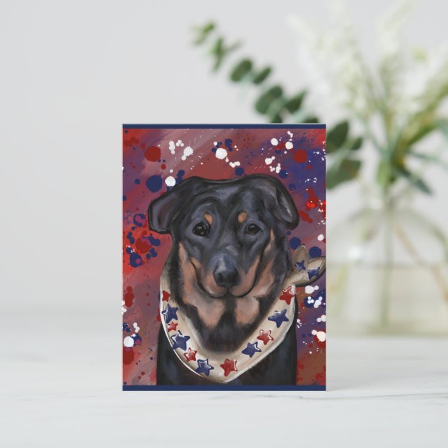 Postal Beauceron (Anverso de pie)