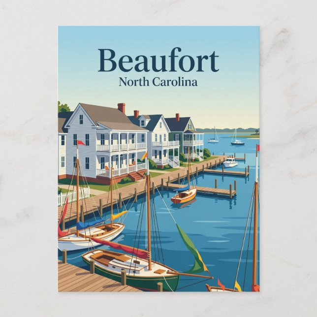 Postal Beaufort Carolina del Norte (Anverso)