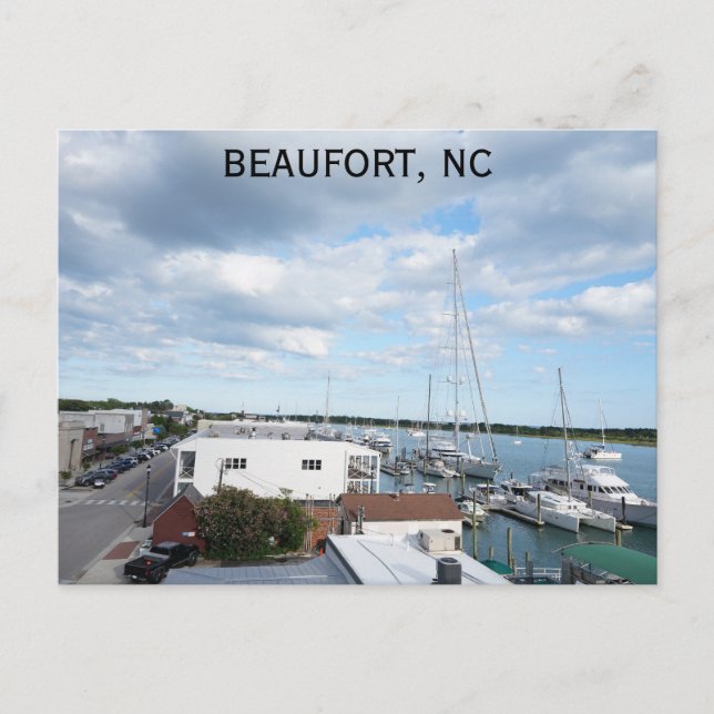 Postal Beaufort North Carolina Travel Photo (Anverso)