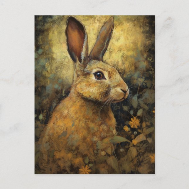 Postal Beautiful Brown Rabbit (Anverso)