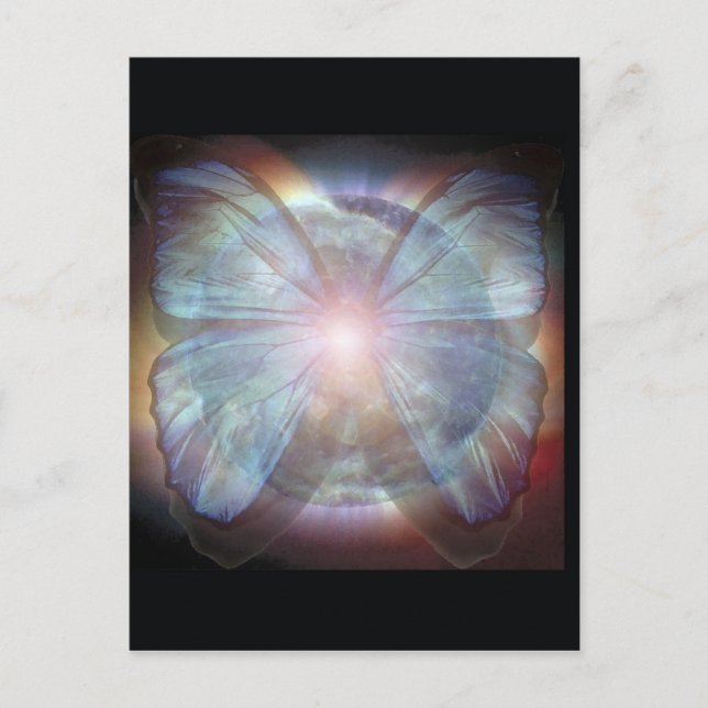 Postal Beautiful Butterflies (Anverso)