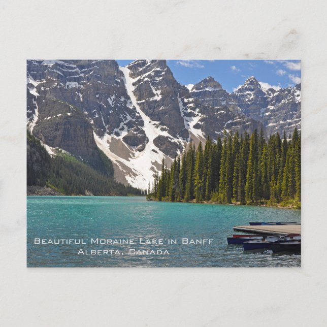 Postal Beautiful Moraine Lake (Anverso)