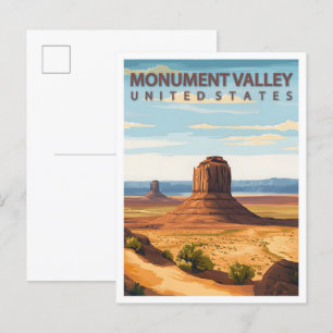 Postal Beautiful Place Monument Valley USA Travel