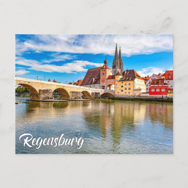 Postal Beautiful Regensburg, Germany (Anverso)