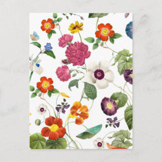 Postal Beautiful Watercolor Botanical