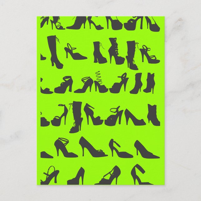 Postal Beauty Fashion Shoes Silhouettes (Anverso)