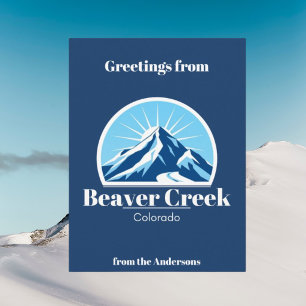 Postal Beaver Creek Col esquí Resort vacaciones azul Post