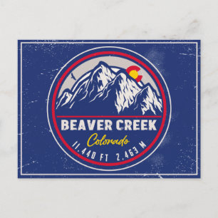 Postal Beaver Creek Colorado Retro Sunset Souvenirs